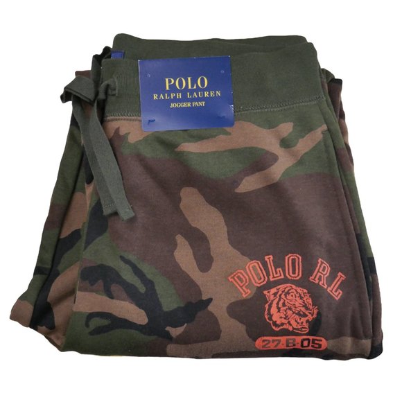 Polo Ralph Lauren Other - Polo Ralph Lauren Mens Lightweight Fleece Joggers Sweatpants Size M Camo NWT
